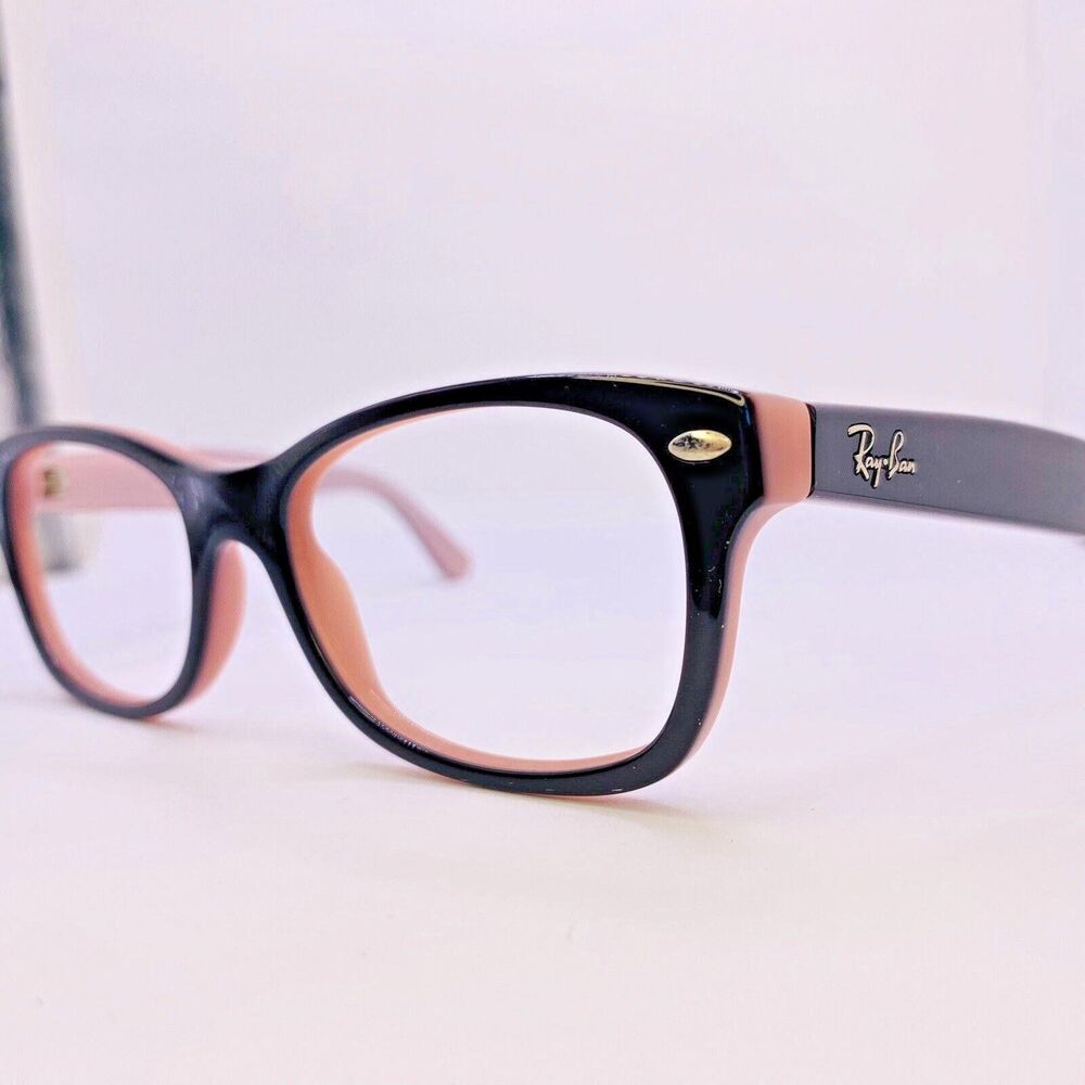 Ray-Ban Authentic Eyeglasses RB 1528 3580 48 [] 16 130 MM Pink Black SMALL